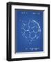 PP1047-Blueprint Soccer Ball Layers Patent Poster-Cole Borders-Framed Giclee Print