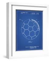 PP1047-Blueprint Soccer Ball Layers Patent Poster-Cole Borders-Framed Giclee Print