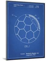 PP1047-Blueprint Soccer Ball Layers Patent Poster-Cole Borders-Mounted Giclee Print