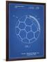 PP1047-Blueprint Soccer Ball Layers Patent Poster-Cole Borders-Framed Giclee Print