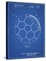 PP1047-Blueprint Soccer Ball Layers Patent Poster-Cole Borders-Stretched Canvas