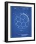 PP1047-Blueprint Soccer Ball Layers Patent Poster-Cole Borders-Framed Giclee Print