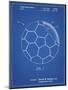 PP1047-Blueprint Soccer Ball Layers Patent Poster-Cole Borders-Mounted Giclee Print