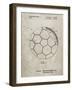 PP1047-Sandstone Soccer Ball Layers Patent Poster-Cole Borders-Framed Giclee Print