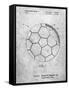 PP1047-Slate Soccer Ball Layers Patent Poster-Cole Borders-Framed Stretched Canvas