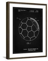 PP1047-Vintage Black Soccer Ball Layers Patent Poster-Cole Borders-Framed Giclee Print