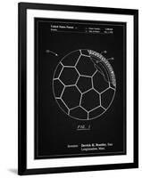 PP1047-Vintage Black Soccer Ball Layers Patent Poster-Cole Borders-Framed Giclee Print