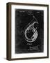 PP1049-Black Grunge Sousaphone Patent Poster-Cole Borders-Framed Giclee Print