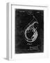 PP1049-Black Grunge Sousaphone Patent Poster-Cole Borders-Framed Giclee Print