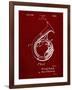 PP1049-Burgundy Sousaphone Patent Poster-Cole Borders-Framed Giclee Print