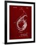 PP1049-Burgundy Sousaphone Patent Poster-Cole Borders-Framed Giclee Print