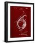 PP1049-Burgundy Sousaphone Patent Poster-Cole Borders-Framed Giclee Print