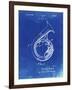 PP1049-Faded Blueprint Sousaphone Patent Poster-Cole Borders-Framed Giclee Print