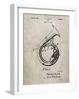 PP1049-Sandstone Sousaphone Patent Poster-Cole Borders-Framed Giclee Print