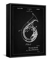 PP1049-Vintage Black Sousaphone Patent Poster-Cole Borders-Framed Stretched Canvas