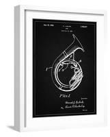 PP1049-Vintage Black Sousaphone Patent Poster-Cole Borders-Framed Giclee Print