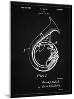 PP1049-Vintage Black Sousaphone Patent Poster-Cole Borders-Mounted Giclee Print