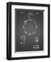 PP105-Black Grid Drum Key Holder Patent Poster-Cole Borders-Framed Giclee Print