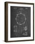 PP105-Chalkboard Drum Key Holder Patent Poster-Cole Borders-Framed Giclee Print