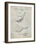 PP1050-Antique Grid Parchment Spalding Golf Driver Patent Poster-Cole Borders-Framed Giclee Print