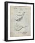 PP1050-Antique Grid Parchment Spalding Golf Driver Patent Poster-Cole Borders-Framed Giclee Print