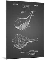 PP1050-Black Grid Spalding Golf Driver Patent Poster-Cole Borders-Mounted Giclee Print