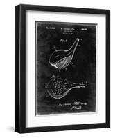 PP1050-Black Grunge Spalding Golf Driver Patent Poster-Cole Borders-Framed Giclee Print