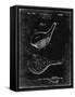 PP1050-Black Grunge Spalding Golf Driver Patent Poster-Cole Borders-Framed Stretched Canvas