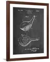 PP1050-Chalkboard Spalding Golf Driver Patent Poster-Cole Borders-Framed Giclee Print