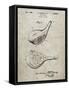 PP1050-Sandstone Spalding Golf Driver Patent Poster-Cole Borders-Framed Stretched Canvas