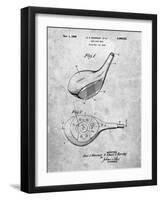 PP1050-Slate Spalding Golf Driver Patent Poster-Cole Borders-Framed Giclee Print