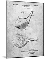 PP1050-Slate Spalding Golf Driver Patent Poster-Cole Borders-Mounted Giclee Print