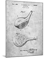 PP1050-Slate Spalding Golf Driver Patent Poster-Cole Borders-Mounted Giclee Print