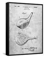 PP1050-Slate Spalding Golf Driver Patent Poster-Cole Borders-Framed Stretched Canvas