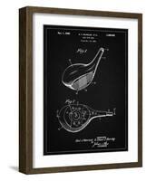PP1050-Vintage Black Spalding Golf Driver Patent Poster-Cole Borders-Framed Giclee Print
