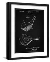 PP1050-Vintage Black Spalding Golf Driver Patent Poster-Cole Borders-Framed Giclee Print