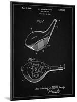 PP1050-Vintage Black Spalding Golf Driver Patent Poster-Cole Borders-Mounted Giclee Print