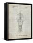 PP1051-Antique Grid Parchment Spark Plug Patent Poster-Cole Borders-Framed Stretched Canvas