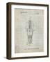 PP1051-Antique Grid Parchment Spark Plug Patent Poster-Cole Borders-Framed Giclee Print