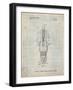 PP1051-Antique Grid Parchment Spark Plug Patent Poster-Cole Borders-Framed Giclee Print