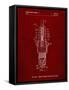 PP1051-Burgundy Spark Plug Patent Poster-Cole Borders-Framed Stretched Canvas