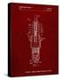 PP1051-Burgundy Spark Plug Patent Poster-Cole Borders-Stretched Canvas