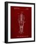 PP1051-Burgundy Spark Plug Patent Poster-Cole Borders-Framed Giclee Print