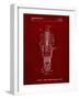 PP1051-Burgundy Spark Plug Patent Poster-Cole Borders-Framed Giclee Print