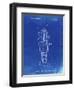 PP1051-Faded Blueprint Spark Plug Patent Poster-Cole Borders-Framed Premium Giclee Print