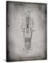 PP1051-Faded Grey Spark Plug Patent Poster-Cole Borders-Stretched Canvas