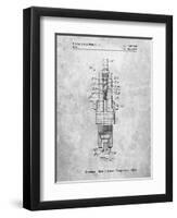 PP1051-Slate Spark Plug Patent Poster-Cole Borders-Framed Premium Giclee Print