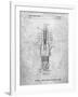 PP1051-Slate Spark Plug Patent Poster-Cole Borders-Framed Giclee Print