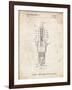 PP1051-Vintage Parchment Spark Plug Patent Poster-Cole Borders-Framed Giclee Print