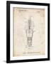 PP1051-Vintage Parchment Spark Plug Patent Poster-Cole Borders-Framed Giclee Print